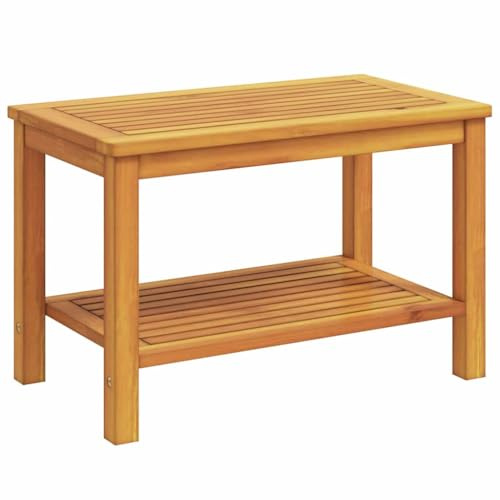 vidaXL Beistelltisch Öl-Natur 70 x 40 x 45 cm Massivholz Akazie