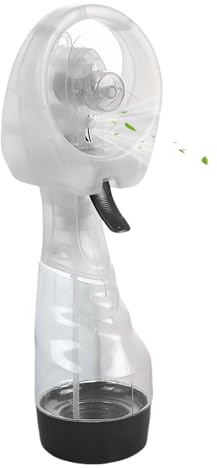 Handheld Fan with Water Mist Spray, Portable Cooling Mist Fan, Battery Operated Water Mists Fans Sprays Bottle, Handheld Cooling Spray Waters Bottle Sprayer Desktop Fans, for Home Outdoors