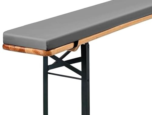 Holomaalahi Gartenbankauflage 110x40x3cm Auflage für Indoor- und Outdoorstühle, hochdichter Schaumstoff, rutschfest, waschbarer Bezug, für Biertisch & Partyzeltgarnitur