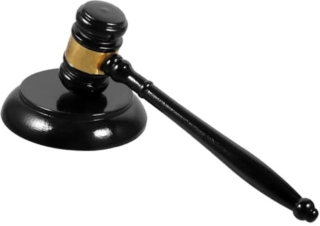FRCOLOR Wooden Judge Gavel Hammer with Sound Block Fine Craftsmanship Clear Loud Sound Auction Mallet Comfortable Handheld Lawyer Tool for Meetings and Court Use