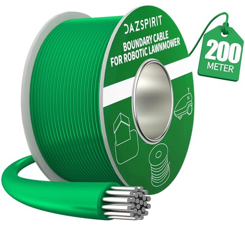 DazSpirit 200M Cavo Perimetrale per Robot Tagliaerba Universale, Accessorio per Cavo Perimetrale per Tagliaerba Elettrico, Compatibile con Gardena Bosch Husqvarna USW