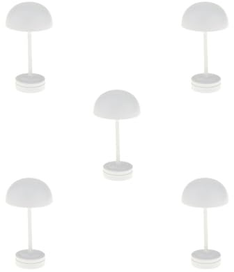Juego de 5 lámparas de mesa para casa de muñecas 1:12, modelo de casa de muñecas, luz de escritorio para cocina y comedor