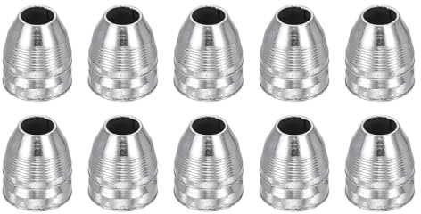 sourcing map 10pcs Round Axe Handle Wedge 8mm Bright Safety Metal Handle Wedges Hammer for Axe Claw Hammer Sledge, Silver