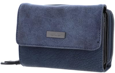 TOM TAILOR Elin Damen Geldbörse Portemonnaie Mittelgroß Blau