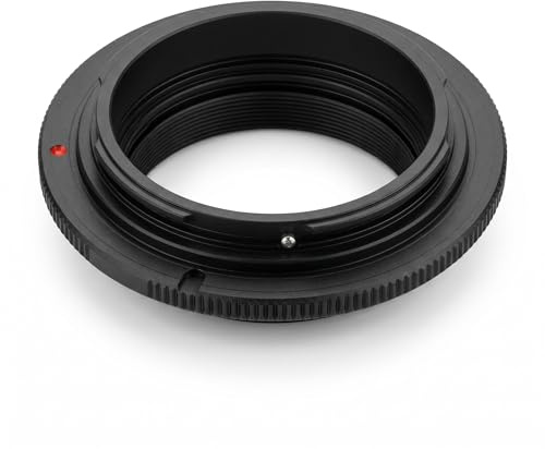 Aluminium Alloy Reverse Adapter Ring for DSLR Cameras - Convert Mid-Focus Lens to Macro Lens, Manual Aperture Control, Compatible with 58mm Mount