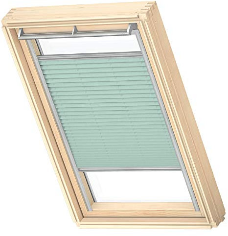 VELUX Original Dachfenster Plissee für M06, Mint, mit Grauer Führungsschiene