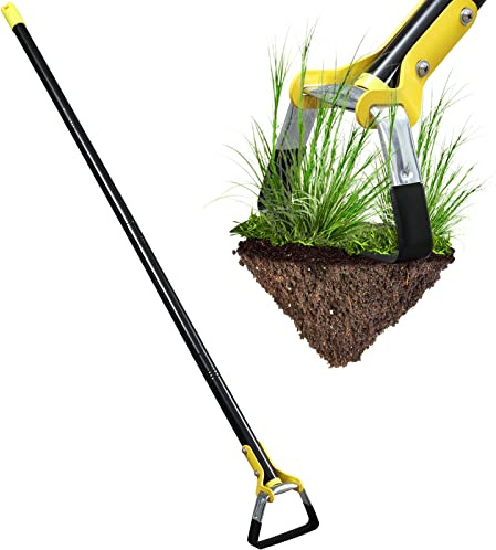 72 inch Garden Hoe， weeding tools for garden,Handheld Weeding Rake Planting Vegetables Farm,Sharp Durable Gardening Gifts for Hoe Garden Tool Traditional Steel Quenching Forging Process
