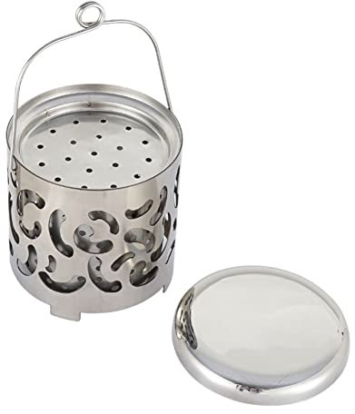 JAWSEU Campingwärmer Mini Heizlampe Camping Mini Heater Tragbarer Zeltheizofen Edelstahlzelt-Heizbezug mit Griff, Gas Heizgerät, Camping und Wandern Heizaufsatz