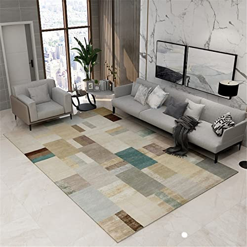 DJHWWD Rugs for Living Room Teppich Badezimmer Schlafzimmer Rechteckiger Im Modernen Stil Wohnzimmer Bodenmatte Feuchtigkeitsfest Und Verschleißfest webteppich 160X230CM