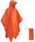 HYCOPROT Regenponcho Leichte Wasserdicht 210T Oxford Ripstop Wiederverwendbar Regencape, Regenponcho mit Brusttasche 3 in 1 Multifunktionaler Regenmantel für Jagd, Trekking, Camping, Angeln (Orange)