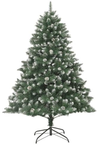 vidaXL Künstlicher Weihnachtsbaum mit Ständer Christbaum Tannenbaum Dekobaum Kunstbaum Weihnachten Dekoration Weihnachtsdeko 240cm PVC