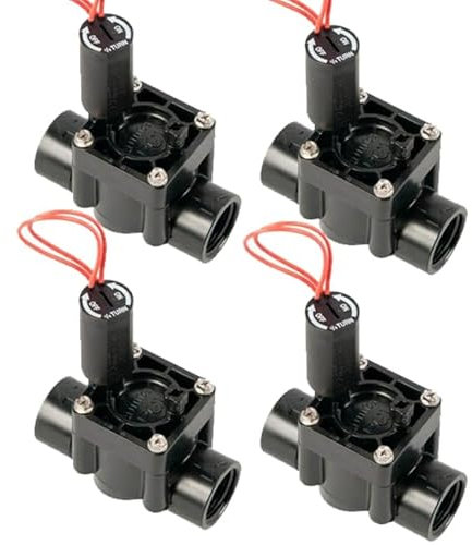 Suinga Confezione 4 elettrovalvola di irrigazione 1 24V PGV100 Hunter, per sistema automatico, controllo con tutti i programmatori elettrici sul mercato