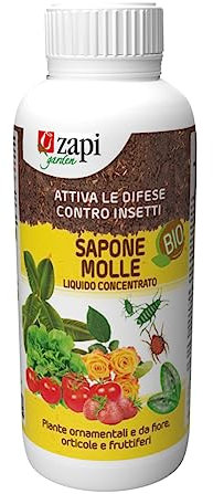 Sapone Molle Bio 1 Lt Corroborante Concentrato Potenziatore Difese delle Piante Contro Insetti Fumaggini