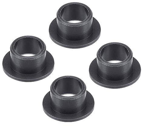 Kozelo 4pz Flangiato Manica Cuscinetto - [8mm x 10mm x 7mm] POM Senza Olio Boccola per Attrezzatura Macchina Utilizzo | Nero