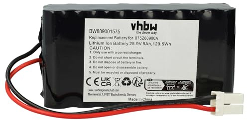 vhbw batteria compatibile con Ambrogio Twenty quad, ZR rasaerba 5000mAh, 25,9V, Li-Ion