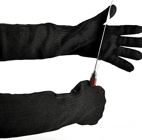 NAKEAH Guantes anticortes 8 Pares de Guantes Resistentes a Cortes, Guantes de Trabajo de Seguridad con Brazos extendidos, Guantes Resistentes a Cortes for Operaciones de Corte en Granjas industriales