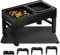 Bripets Comedero Elevado Antigoteo y Antivoracidad Para Perros - Ajustable 4 Alturas Con Alfombra de Silicona y Platos Elevados