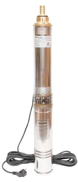 Pompa sommersa per acqua, 1,1 kW, 220 V, 100 L/min, 48 m, Acciaio inossidabile, Ø 95 mm Pompa 1100 W