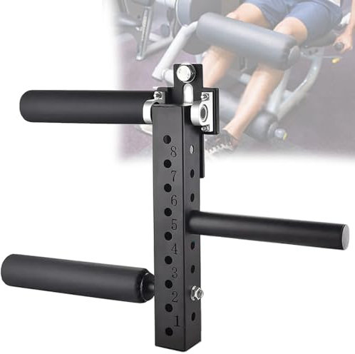 Quixnova Verstellbarer Aufsatz für die Beinstrecker, Beinstrecker im Sitzen, Training der Beinmuskelgruppen, 1,6/2,6 cm Beinstrecker- und Beinbeugermaschine,1.6cm
