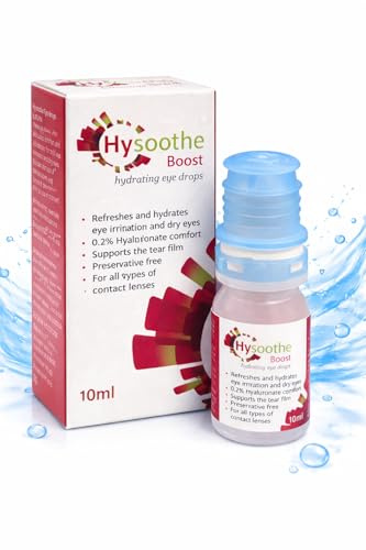 Hysoothe Boost 10 ml 0,2% Hyaluronat-Augentropfen – erfrischt und hydratisiert Augenreizungen und trockene Augen.