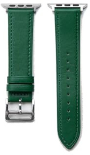 Bracelet en cuir synthétique compatible avec Apple Watch série 1 2 3 4 5 6 SE SE2 7 8 9 ULTRA - Homme Femme 38/40/41/42/44/45 mm, 42/44/45mm, Simili cuir