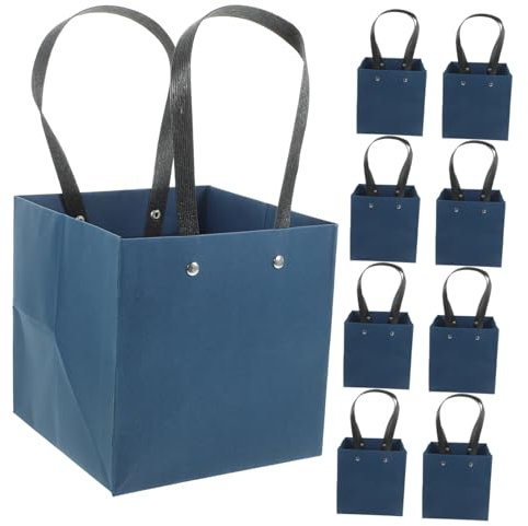 SEWACC 10stücke Papier Aufbewahrungstaschen Mit Griffen Für Geschenke Partyzubehör Papierverpackungstaschen Für Verschiedene Anlässe