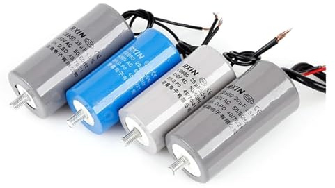 CBB60 450V AC 20uf 25uf 30uf 35uf 40uf 50uf Washing Machine Running Capacitor Series/Water Pump Startup/electronic starter Capacitor IINKUEYK(CBB60 450 25uf)