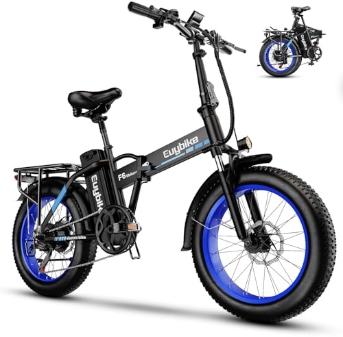 Kebiko 1000W Folding Electric Bike,48V 20AH Removable Battery E Bike,80 Miles Max Range Electric Bike for Adults,20 Fat Tire Foldable ebike,Adult Electric Bicycle for Commute Beach Snow
