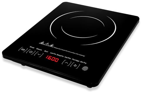 Tragbarer Induktionsherd mit Touch Steuerung und 8 Gängen
