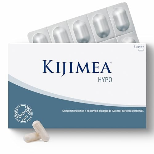 Kijimea® HYPO (precedentemente K53) - Composizione unica ad elevato dosaggio di 53 ceppi batterici armonizzati, presenti anche nella flora intestinale naturale - 9 capsule