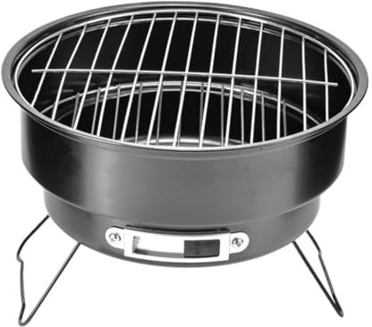 Barbecue a carbonella Barbecue a carbonella Barbecue a carbonella Barbecue portatile pieghevole per tavolo da scrivania Picnic all'aperto Barbecue a carbonella (26 * 26 * 24 cm) (nero 26 * 26 * 18 c
