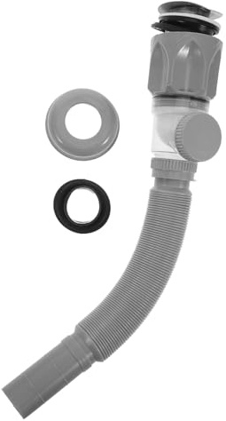HOMSFOU Tubo Flessibile Scarico Lavello Cucina e Bagno, Kit Tubi Drenaggio Antiodore Con Blocco Odori, Installazione Rapida e Resistente Alle Perdite, Accessori Idraulici Per Lavandini