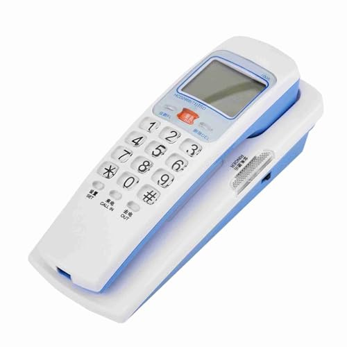 Fockety Fashion Desk Stellen Telefon mit FSK/DTMF -Anrufer -ID für eine Effiziente Kommunikation in Heim und Büroumgebungen EIN (White)