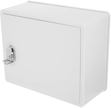Generisch Caja de pared con cerradura de plástico, recipiente para leche y caja para llaves para exteriores, montaje en pared y uso versátil