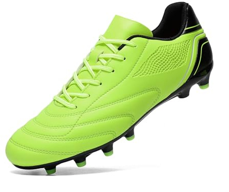 HaloTeam Zapatos de Fútbol Hombres Spike Zapatillas de Deporte Atletismo Profesionales Training Botas de Fútbol,Verde,EU 39