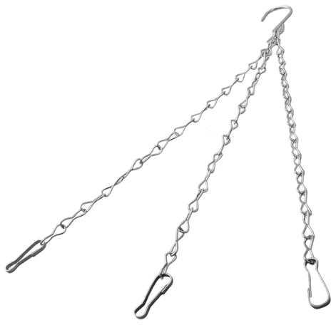 ZFIHAV Hängekorbketten 2 Stück Blumentopf-Hängekette, Garten-Hängekorb, Metall, Mehrzweck-Ersatz, rostbeständig, Robustes(50cm)