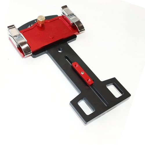 Kikumi Guides de Scie à Chenilles avec Support bordé, carré de Scie à Angle Réglable avec 11 Butées D'angle, Rail de Guidage carré en Alliage D'aluminium, pour Obtenir des Coupes