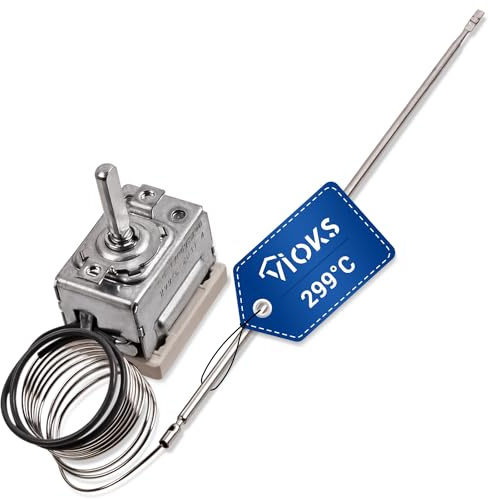 VIOKS Termostat Temperaturregulator 8032828 för Amica Oven, Analog 299 ° C, För inomhusbruk