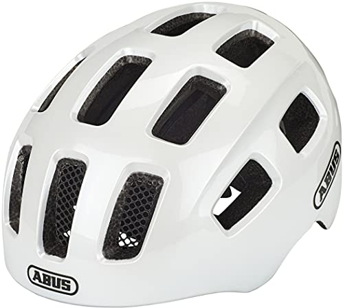 ABUS Unisex adulto, Fahrradhelm, Weiß (Polar White), M (52-57 cm)
