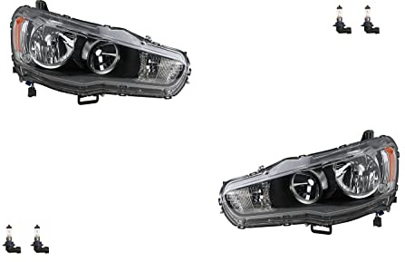 Johns, Scheinwerfer Halogen passend für Mitsubishi Lancer CY 08- mit HB4 HB4 Set Li. Re