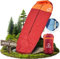 FARKAS Schlafsack Outdoor 3-Jahreszeiten für Erwachsene [hoher Schlafkomfort] Wasserdicht Ultraleicht kleines Packmaß | Mumienschlafsack für Camping Wandern Trekking