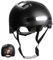 Crazy Safety Vertigo Matt Schwarz Fahrradhelm mit Vorder- und Rücklicht USB | Skater-Helm für Roller, Skateboard, Inline-Skates und BMX-Fahrräder, City-Fahrradhelm für Männer und Frauen | L 57–61cm