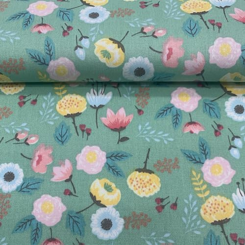 EDGEAM Tela de algodón a la venta por metros 160 cm de ancho - Telas para coser (50 cm, 100 cm, 200 cm) - Tela para manualidades y costura - Tela decorativa - Material de costura (Verde 02#, 200x160cm