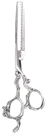 Forbici per Sfoltire per Bambini, Forbici da Toelettatura e da Parrucchiere per Famiglie e Animali Domestici (Forbici dentali in argento)
