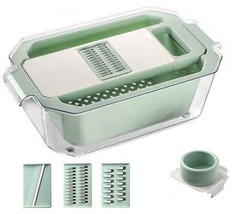 Mandoline 3 en 1 - Râpe à légumes - Tranche fine - Râpe pour légumes - Râpe à légumes - Râpe de cuisine - Gadgets de cuisine - D