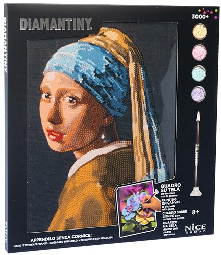 Diamantiny Målning Flicka med pärlörhängen, 96700