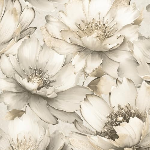 Muriva Aminah Floral Cream Wallpaper 224503