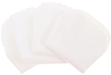Abaodam Compresas Menstruales Lavables 18 Cm de Algodón Transpirable Capa, Reutilizables para Mujer, 4 Unidades (2 Bordadas 2 Lisas), Toallas Sanitarias Domésticas para Uso Diario