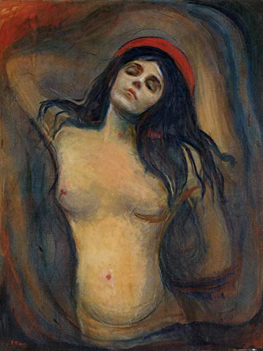 1art1 Edvard Munch Poster Madonna, 1894-1895 Kunstdruck Bild 80x60 cm