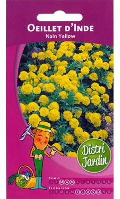 Graines d'oeillet d'inde nain yellow 1g